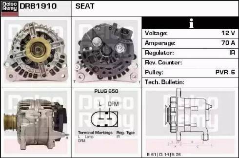 Remy DRB1910 - Alternatore autozon.pro