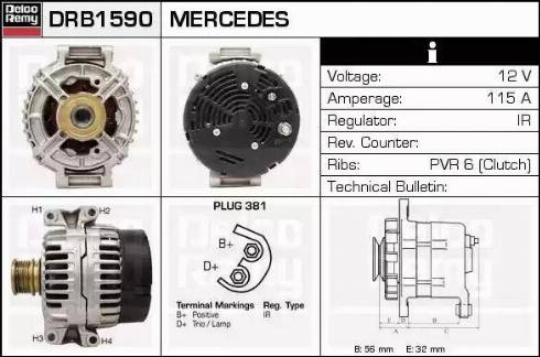 Remy DRB1590 - Alternatore autozon.pro