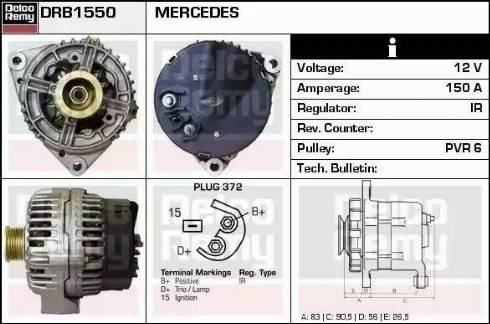 Remy DRB1550 - Alternatore autozon.pro