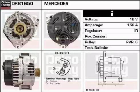 Remy DRB1650 - Alternatore autozon.pro