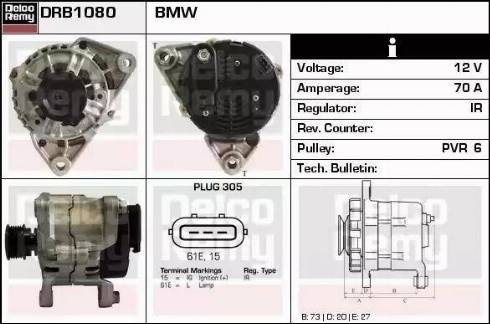 Remy DRB1080 - Alternatore autozon.pro