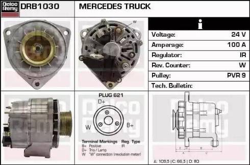 Remy DRB1030 - Alternatore autozon.pro