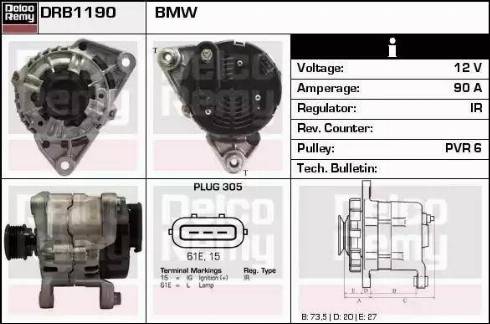 Remy DRB1190 - Alternatore autozon.pro