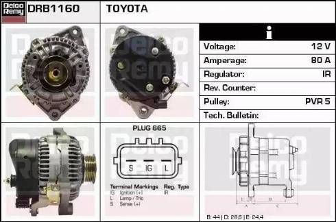 Remy DRB1160 - Alternatore autozon.pro