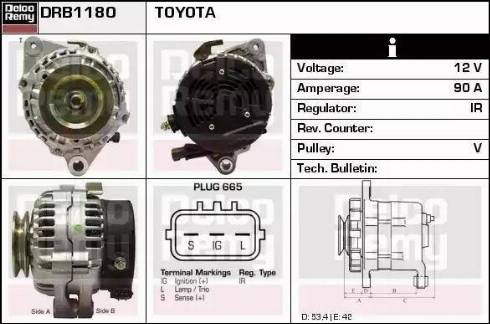 Remy DRB1180 - Alternatore autozon.pro