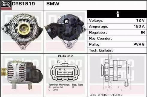 Remy DRB1810 - Alternatore autozon.pro