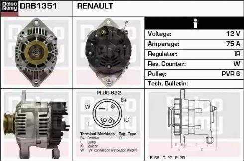 Remy DRB1351 - Alternatore autozon.pro