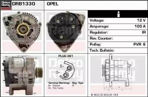 Remy DRB1330 - Alternatore autozon.pro