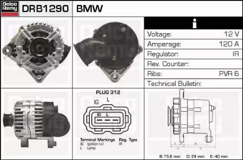 Remy DRB1290 - Alternatore autozon.pro