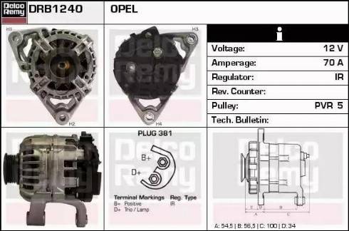 Remy DRB1240 - Alternatore autozon.pro