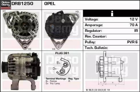 Remy DRB1250 - Alternatore autozon.pro