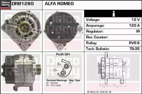 Remy DRB1280 - Alternatore autozon.pro