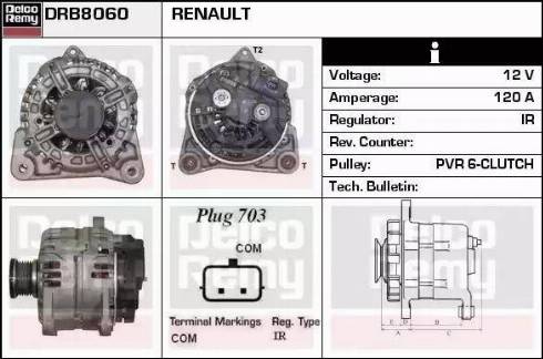 Remy DRB8060 - Alternatore autozon.pro