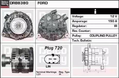 Remy DRB8380 - Alternatore autozon.pro