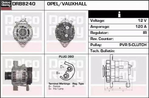 Remy DRB8240 - Alternatore autozon.pro