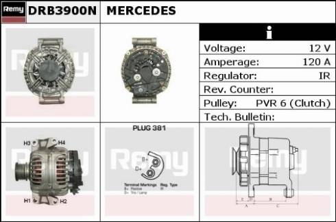 Remy DRB3900N - Alternatore autozon.pro