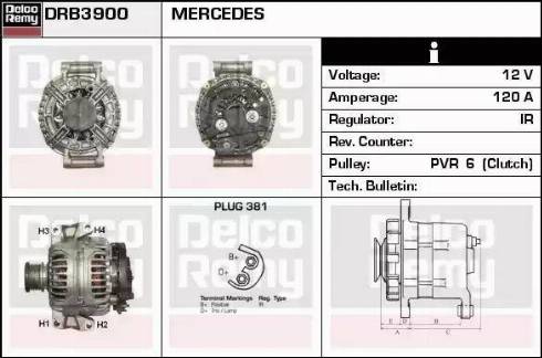 Remy DRB3900 - Alternatore autozon.pro