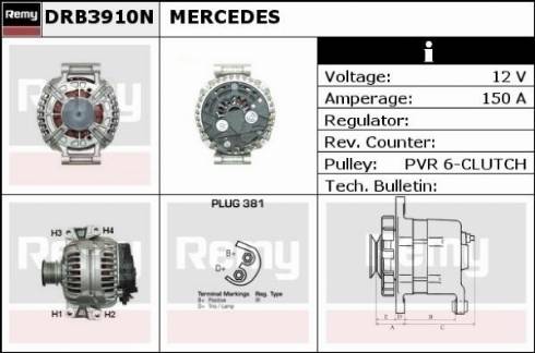 Remy DRB3910N - Alternatore autozon.pro