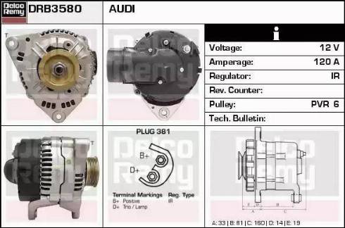 Remy DRB3580 - Alternatore autozon.pro