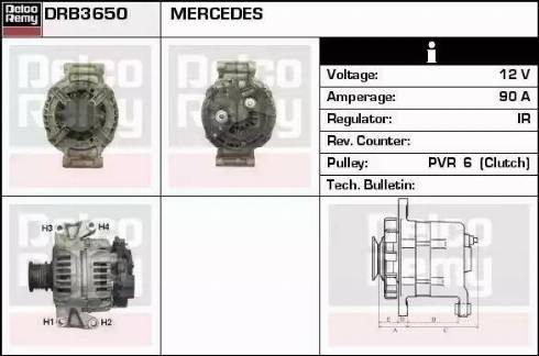 Remy DRB3650 - Alternatore autozon.pro