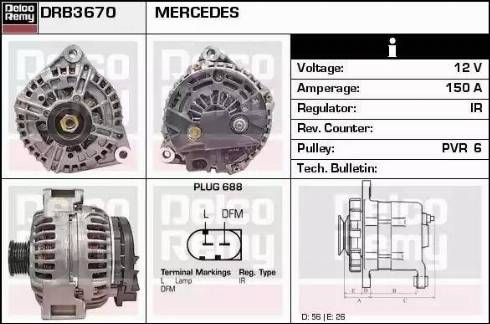 Remy DRB3670 - Alternatore autozon.pro