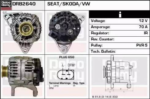 Remy DRB2640 - Alternatore autozon.pro