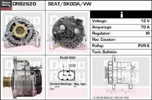 Remy DRB2620 - Alternatore autozon.pro