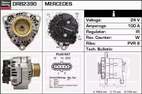 Remy DRB2390 - Alternatore autozon.pro