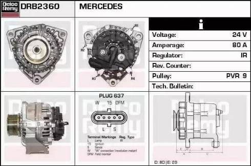 Remy DRB2360 - Alternatore autozon.pro