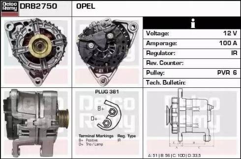 Remy DRB2750 - Alternatore autozon.pro