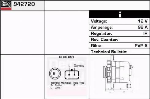 Remy DRB2720 - Alternatore autozon.pro