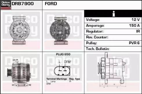 Remy DRB7900 - Alternatore autozon.pro