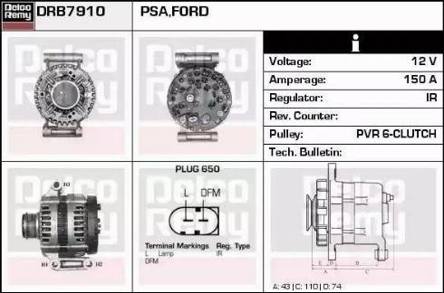 Remy DRB7910 - Alternatore autozon.pro