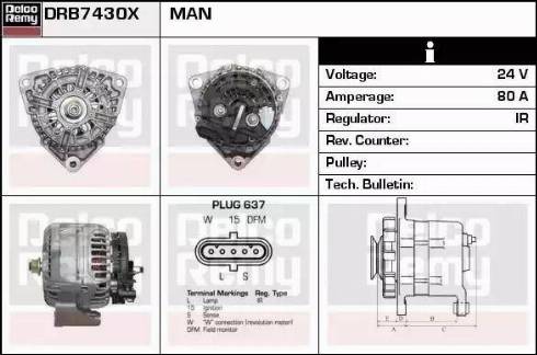 Remy DRB7430X - Alternatore autozon.pro