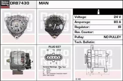 Remy DRB7430 - Alternatore autozon.pro