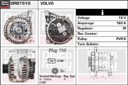 Remy DRB7510 - Alternatore autozon.pro