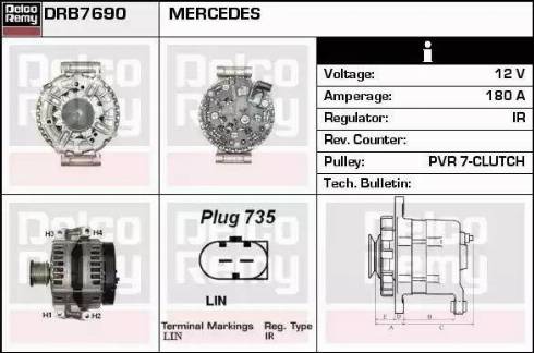 Remy DRB7690 - Alternatore autozon.pro