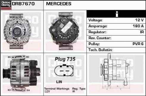 Remy DRB7670 - Alternatore autozon.pro