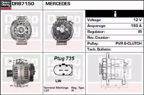 Remy DRB7150 - Alternatore autozon.pro