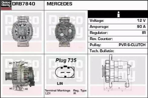 Remy DRB7840 - Alternatore autozon.pro