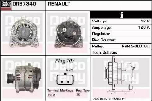 Remy DRB7340 - Alternatore autozon.pro