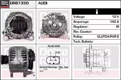 Remy DRB7350 - Alternatore autozon.pro