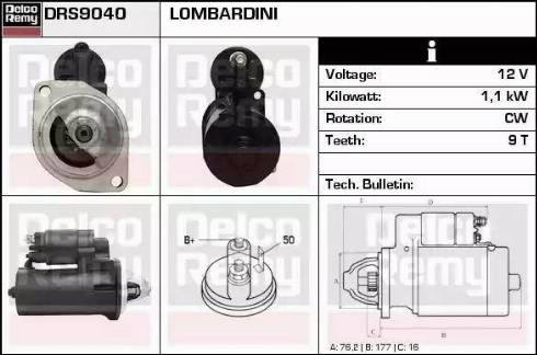 Remy DRS9040 - Motorino d'avviamento autozon.pro