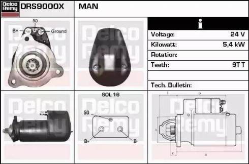 Remy DRS9000X - Motorino d'avviamento autozon.pro