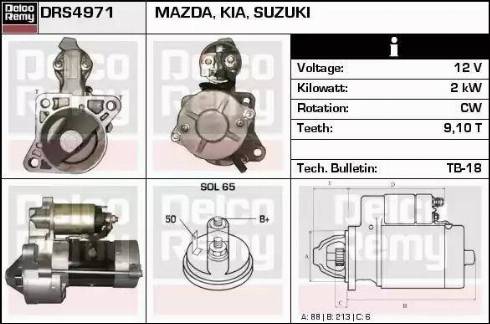 Remy DRS4971 - Motorino d'avviamento autozon.pro