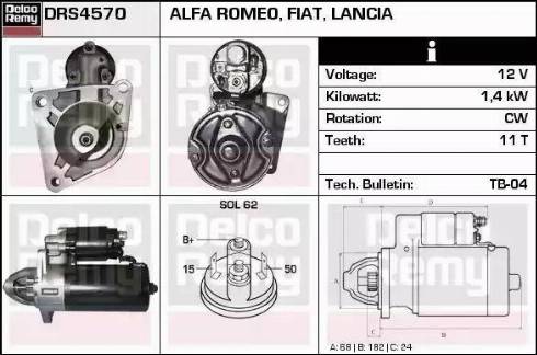 Remy DRS4570 - Motorino d'avviamento autozon.pro