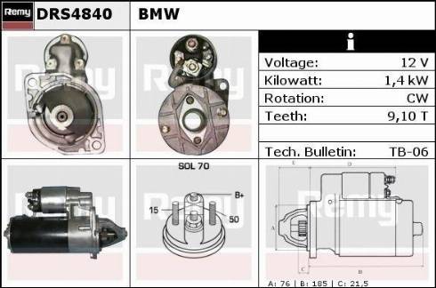 Remy DRS4840X - Motorino d'avviamento autozon.pro