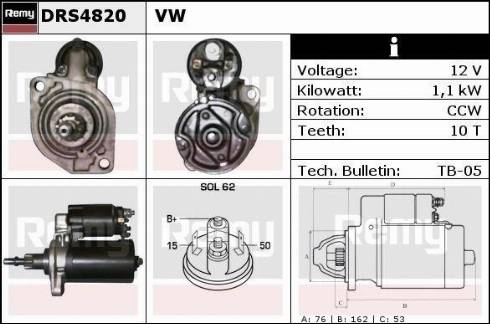 Remy DRS4820X - Motorino d'avviamento autozon.pro