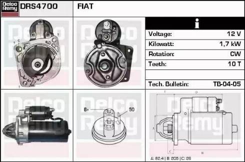 Remy DRS4700 - Motorino d'avviamento autozon.pro