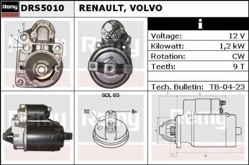 Remy DRS5010X - Motorino d'avviamento autozon.pro